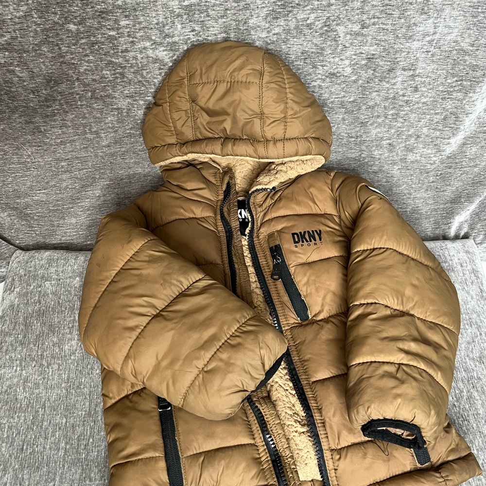 DKNY Boys Sport Cozy Jacket | Tan